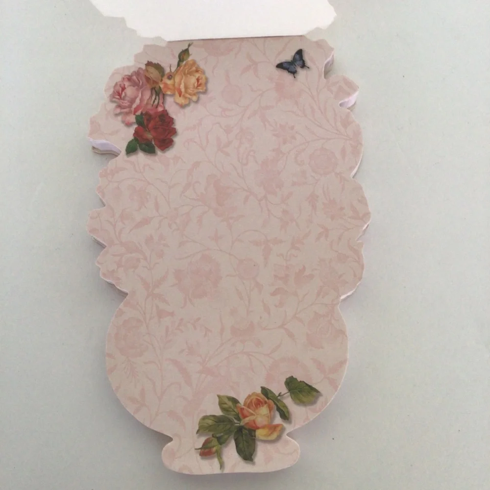 PUNCH STUDIO DIE CUT FLORAL NOTE PAD NWOT